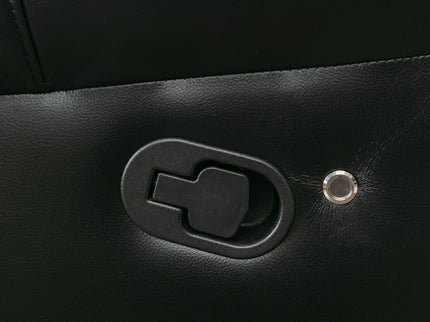 Home Theater Seating Manual Recliner Chair, Led Light Strip For Living Room - Black