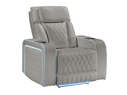 Electra - Power Reclining Set With Power Headrests, Massage And LED Lighting