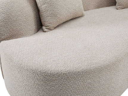 Elegant Curved Sectional Sofa With Full Foam Comfort