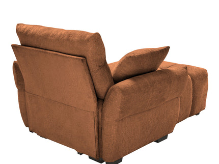 Ergonomic Single Seater Sofa With Ottoman, High Resilience Support Cushions