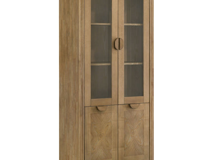 Dreydon - 4 Door Display Cabinet - Light Brown