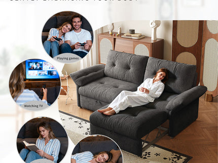 Sofa Bed, 2 In 1 Design For Living Rooms