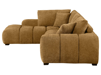 Florence - Upholstered L Shaped Sectional Sofa - Amber