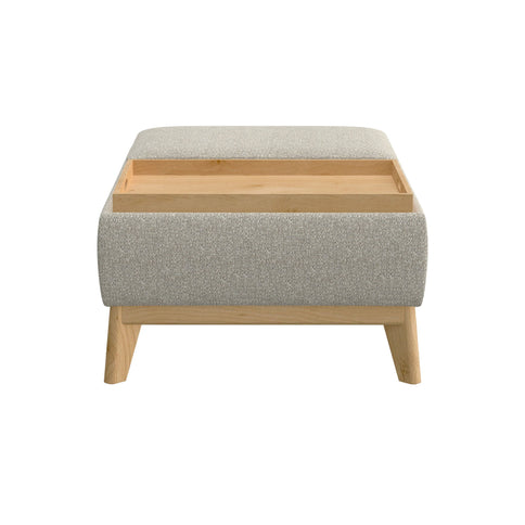 Reversible Tray Ottoman - Tan