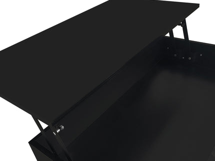 Lift Top Coffee Table With 2 Drawers, Hidden Space And LED Lights For Living Room
