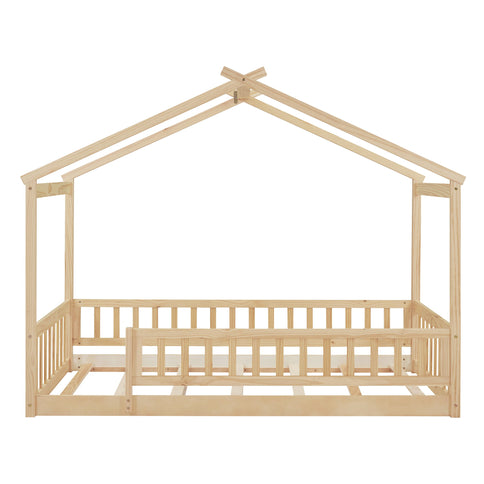 Bed House Bed Frame With Fence