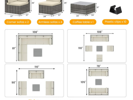 Modern Patio Set With Coffee Table