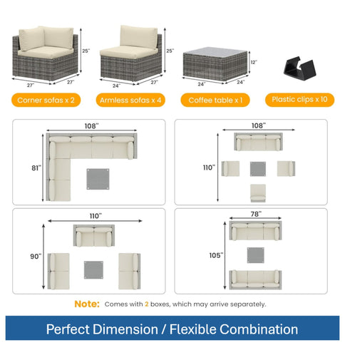 Modern Patio Set With Coffee Table
