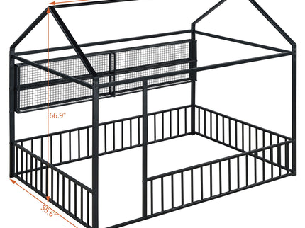 House Frame With Fence And Shelves