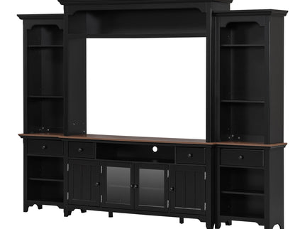 Extra Large TV Stand, Entertainment Center With Storage Cabinets