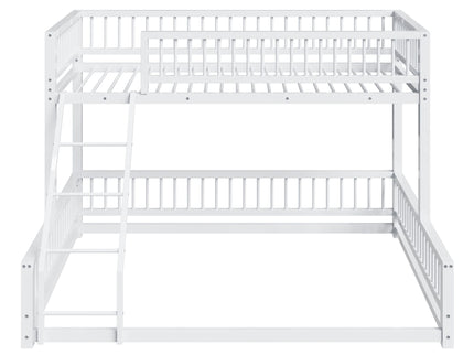 Bunk Bed With Ladder And Safety Guardrails