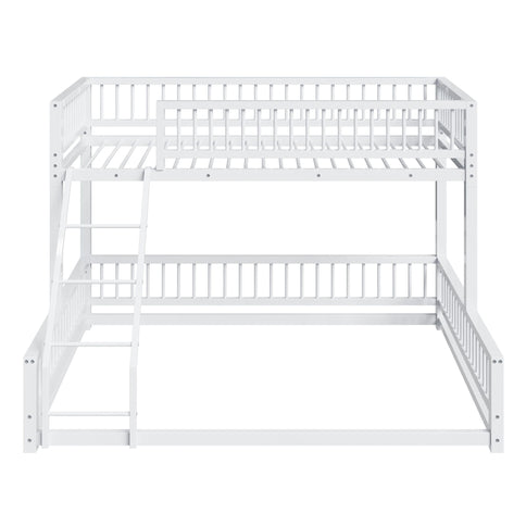 Bunk Bed With Ladder And Safety Guardrails