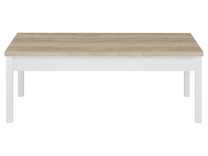 Quintara - 3 Piece Coffee Table Set - Natural / White
