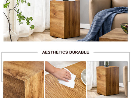 Modern Coffee Table With Wood Grain Texture And Stylish Design - Wood