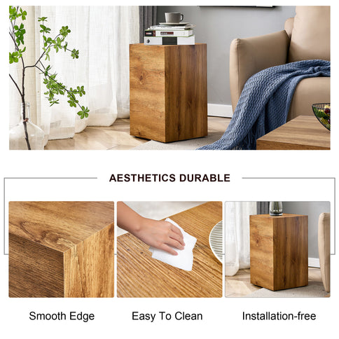 Modern Coffee Table With Wood Grain Texture And Stylish Design - Wood