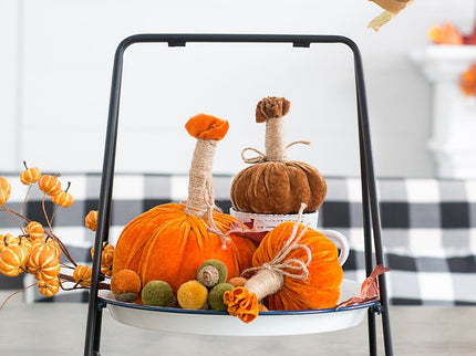 Pumpkin Ornament For Holiday Harvest Festival Fall Festival & Thanksgiving (Set of 6)