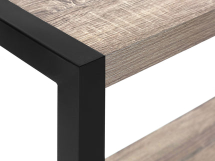 Accent Side Table, Narrow, Small, 2 Tier, Contemporary And Modern