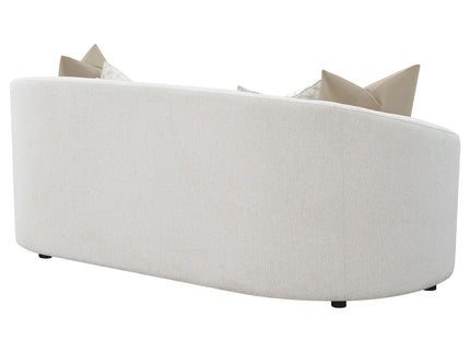 Rory - Sloped Arms Sofa With Pillows - Ivory