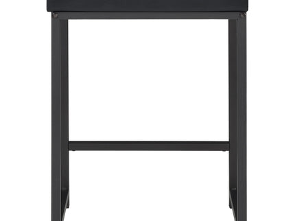 Klekner - 4 Piece Counter Height Table Set With Nesting Tables And Backless Stools - Charcoal