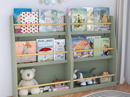 3 Tier Book Shelf, Compact Storage For Bedrooms