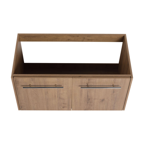 Modern Floating Bathroom Vanity With Resin Sink, Soft Close Doors