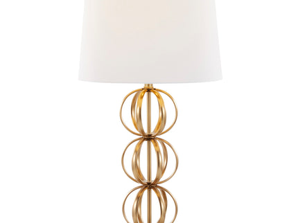Linx - Contemporary Table Lamp (Set of 2) - Gold / White