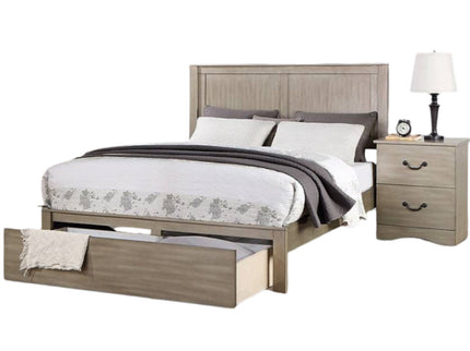 Bed With 2 Panel Headboard