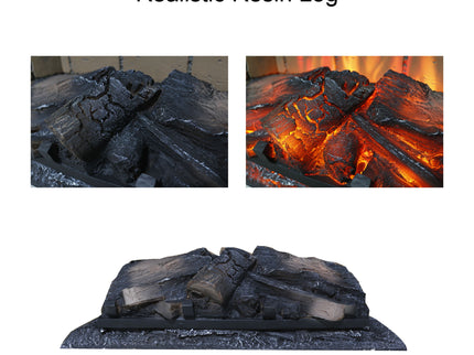 Infrared Quartz Heater Fireplace Insert -Woodlog Version With Brick