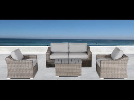 Stylish Sofa Seating Group With Cushions Perfect For Outdoor Gatherings