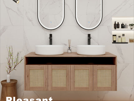Bathroom Vanity & Art Sink, 2 Soft Close Doors, Float Mounting Design
