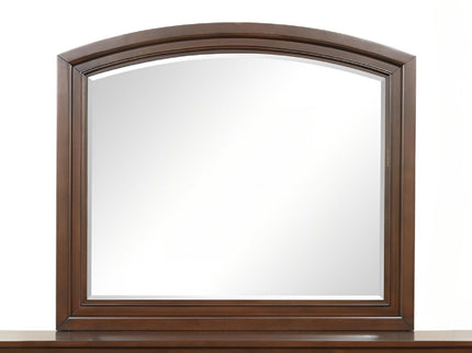 Meade - Arch Mirror With Low Distortion Glass - Dark Cherry