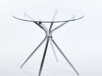 Compact Dining Table With Glass Top