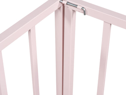 Metal Floor Bed Frame With Fence And Door
