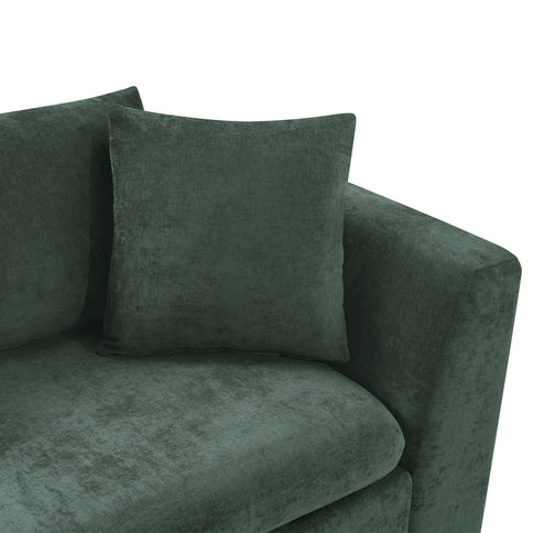 Modern L Shaped Sectional Sofa With Upholstery And Wooden Storage