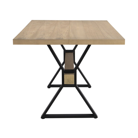 Elevated - Farmhouse Dining Table With X Shaped Legs - Light Ash