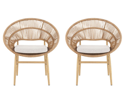 Cyril - Outdoor Papasan Style Dining Chair (Set of 2)