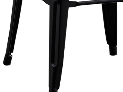 Backless Lightweight Bar Stools (Set of 2) - Black