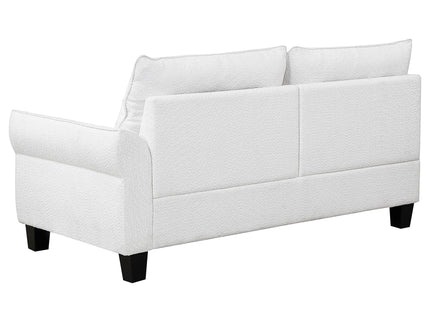 Granholm - Upholstered Curved Arm Sectional Sofa - White