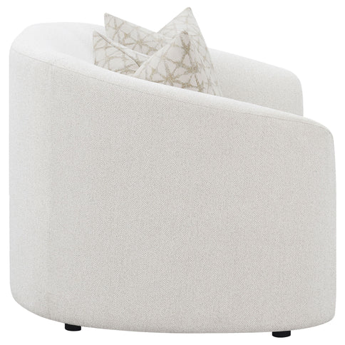 Rory - 2 Piece Sloped Arms Living Room Set - Ivory White