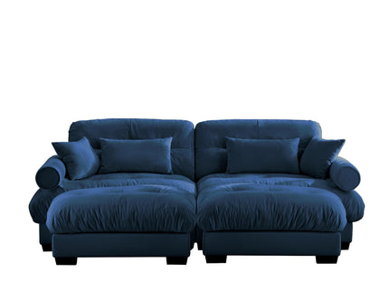 Super Comfort Oversized Modular Sectional Sofa With Movable Ottoman