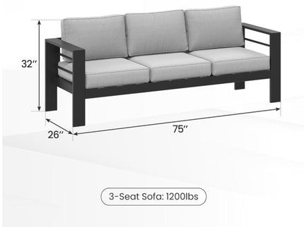 Outdoor Patio Set With All-Weather Thick Cushions