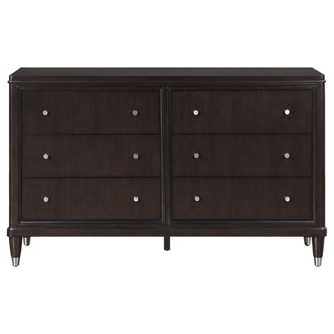 Niguel - 6 Drawer Dresser - Brown