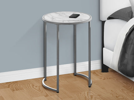 Round Accent Side Table, Contemporary & Modern
