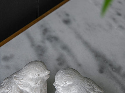 Skye Sparrow Bird Accents (Set of 2) - Antique Gray