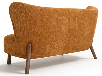 Nordic Chair Laid Back Loveseats With Curved Backres, No Armrests