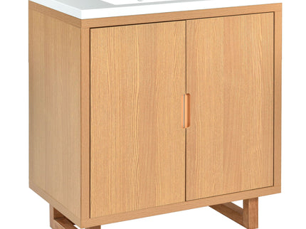 Bathroom Vanity Set With Sink, Combo Cabinet, Bathroom Storage Cabinet, Solid Wood Frame