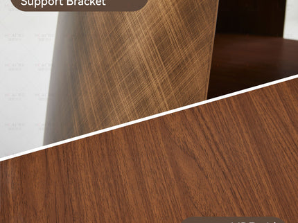 Round Dining Table - Reddish Brown / Walnut