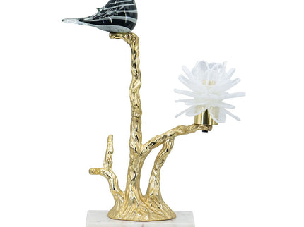 Aluminum Candle Holder With Marble Stand