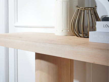 Double Cylinder Base Console Table For Living Room - Multi