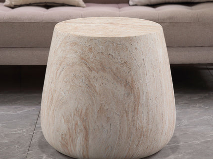 Drum Accent Coffee Table - Beige / Yellow